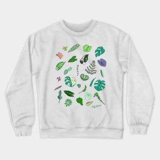 Tropical Leaves Crewneck Sweatshirt